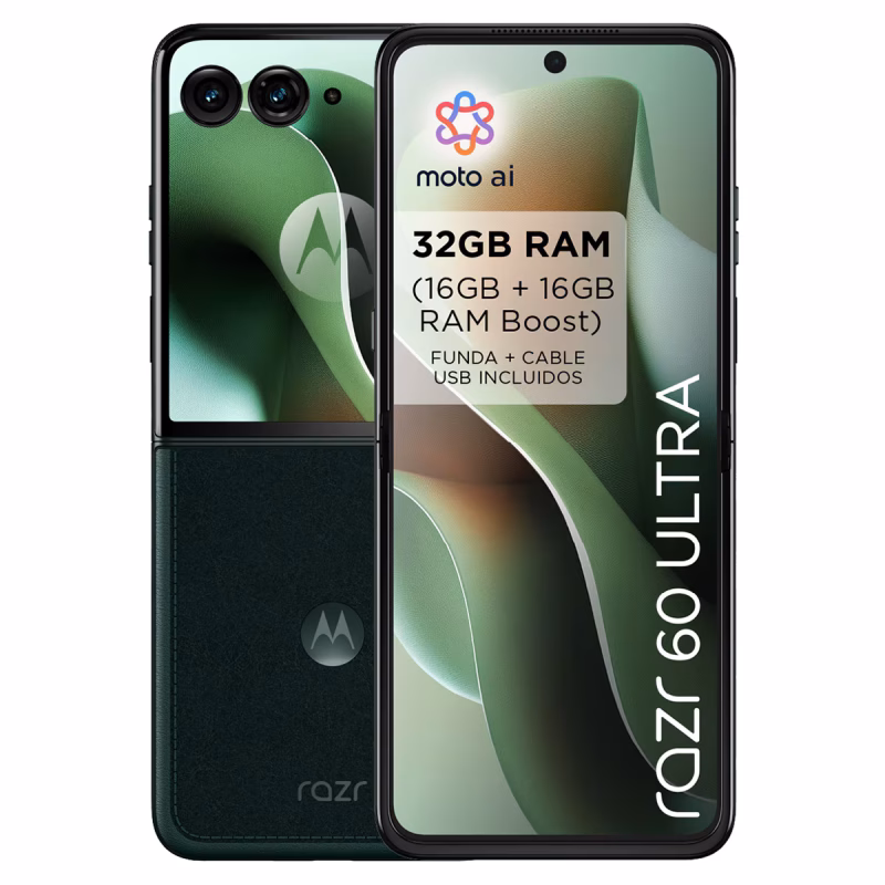 Razr 60 Ultra Modelo Verde