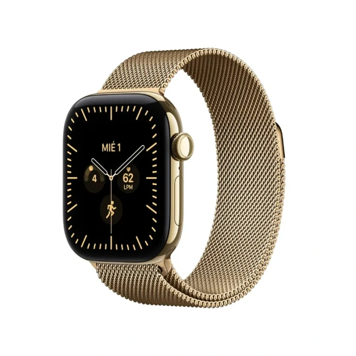 Apple Watch S12 CEL 42 Milanesa Dourado
