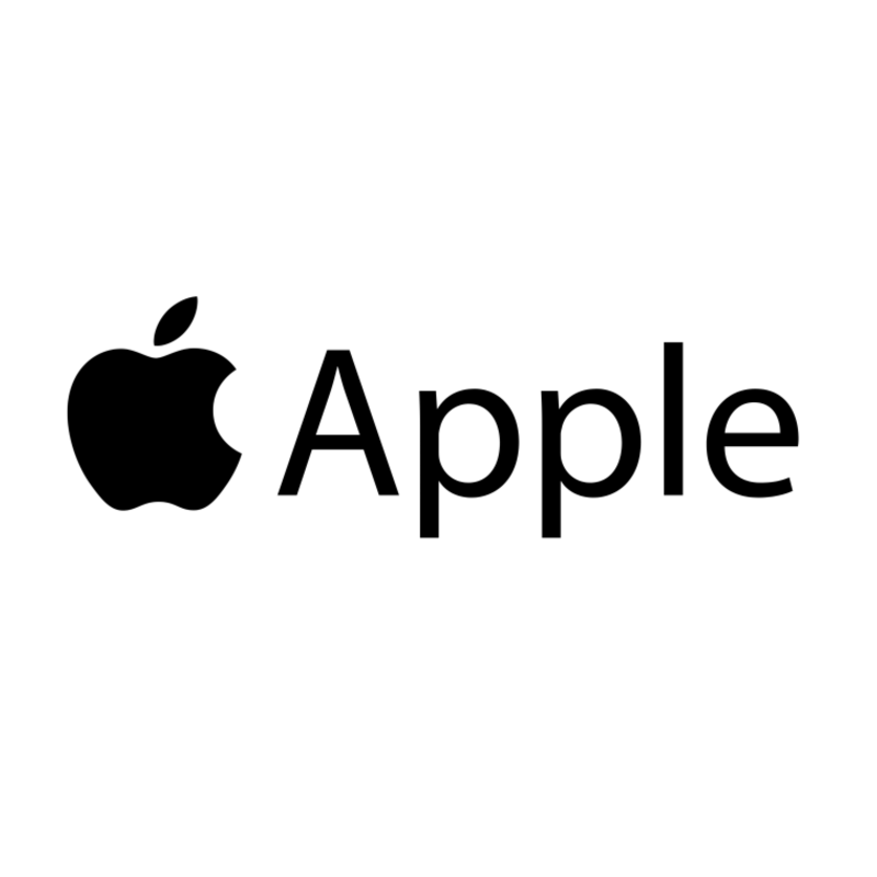 logotipo apple website Preto