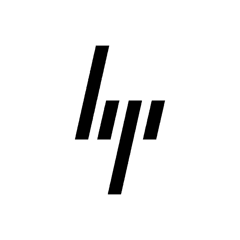 logotipo hp Preto