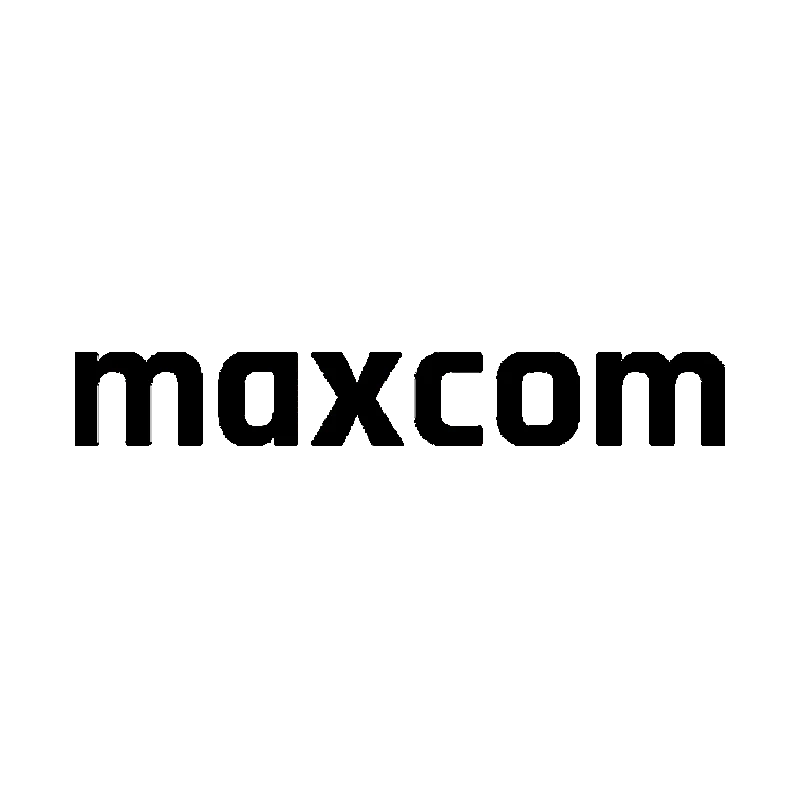 logotipo maxcom Preto